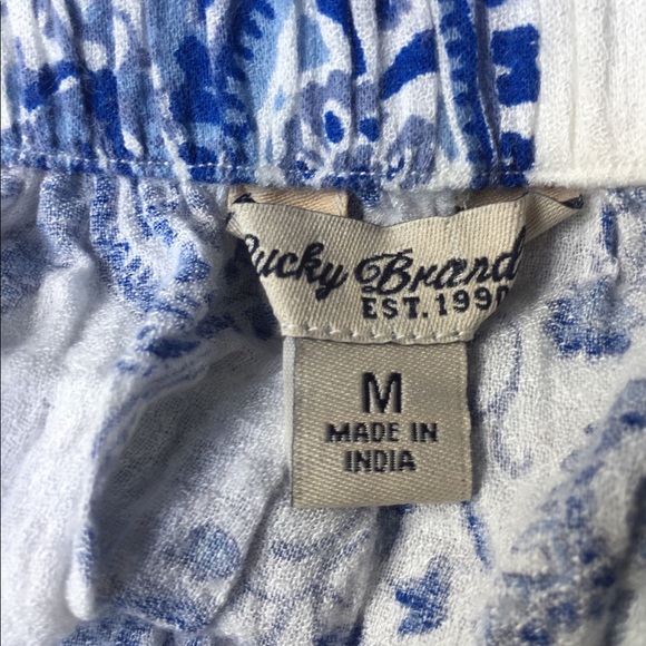 Lucky Brand boho paisley off the shoulder top - Picture 8 of 8